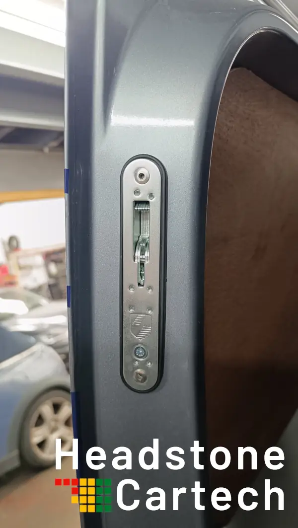 Van hook lock fitted to load bay door for van security in Harrow