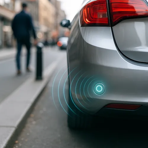 Headstone Cartech in Harrow parking safely with parking sensors